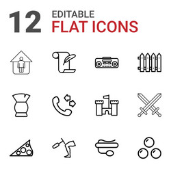 old icons vector