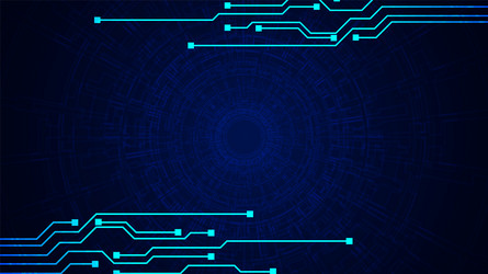 technology background with hi-tech digital vector image