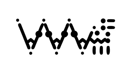 abstract digital waves representing data flow and vector image