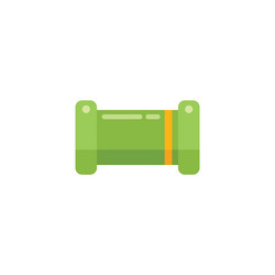 Resistor icon flat electric circuit Royalty Free Vector