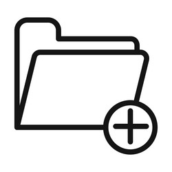 create folder icon perfect for organizing files vector image