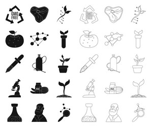 isolated object of and symbol set vector image