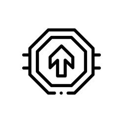 border icon thin linear style design isolated vector image