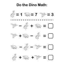 math puzzle for kids mathematics educational game Vector Image