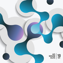 abstract background with connect circles vector image