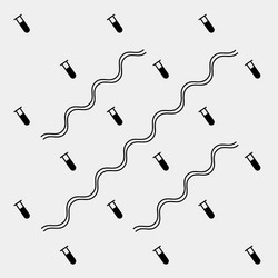 Geometric simple monochrome pattern vector