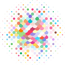 random colorful dots halftone half-tone element vector image