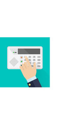 Security Keypad System Access vector image