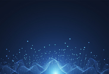 Abstract technology background with big data vector