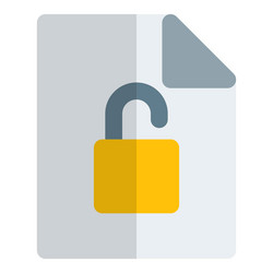 decrypted or accessible file data vector image
