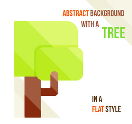 Abstract background with a tree vector