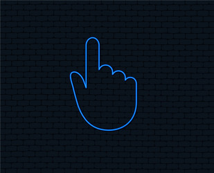 hand cursor sign icon pointer symbol vector image