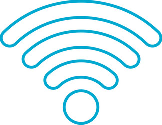 linear wifi sign or icon for infographic vector