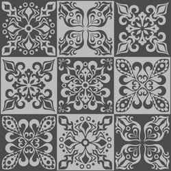 tracery patchwork pattern moroccan tiles ornaments vector image