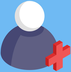 virtual network symbol for internet user account vector image