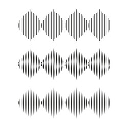 abstract wave pattern black line texture vector image
