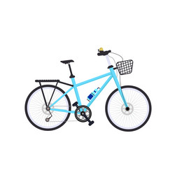 Bicycle flat design style Royalty Free Vector Image
