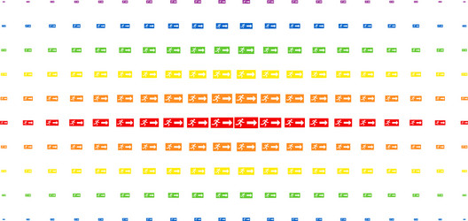 emergency exit spectrum halftone array vector image