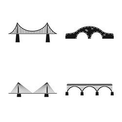 isolated object construct and side logo set vector image