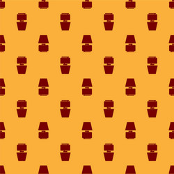 red table lamp icon isolated seamless pattern vector image
