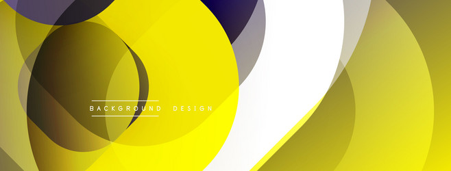abstract composition overlapping circles create vector image