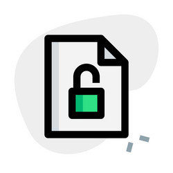 Decrypted or accessible file data vector