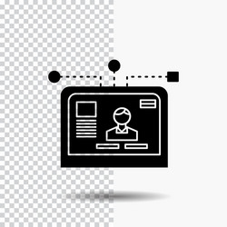 Interface website user layout design glyph icon vector