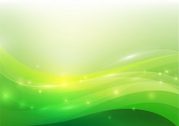 Green abstract background lighting curve and layer vector