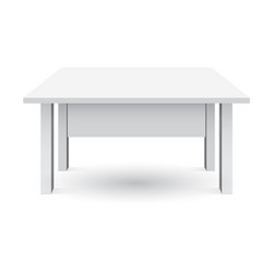 3d table for object presentation empty white top vector image