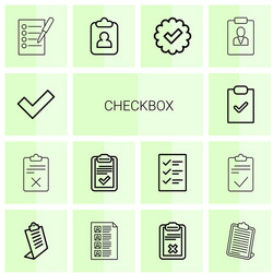 Checkbox icons vector