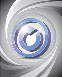 Reload Icon - Abstract Background vector