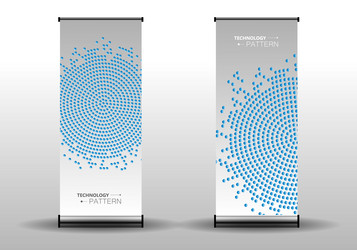 design roll up with connecting dots and lines vector image