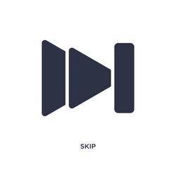 skip icon on white background simple element from vector image