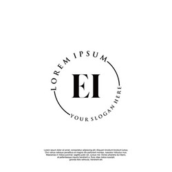 Elegant Initial Logo - Script Style vector image