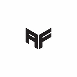Af logo letter initial designs template Royalty Free Vector