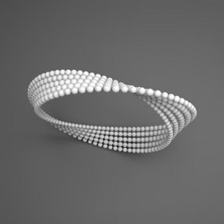 mobius strip variation infinity sign moebius loop vector image