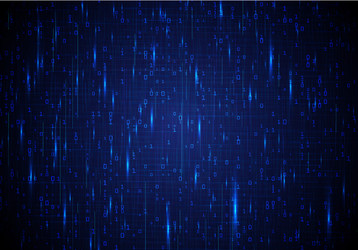 blue background with binary code vector