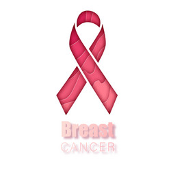 breast cancer awareness symbol pink ribbon Vector Image