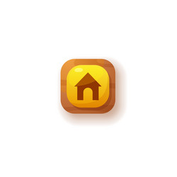 Home menu ui button icon push vector