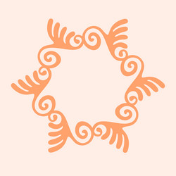 peach fuzz botanical texture motif vector image