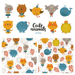 Cartoon animals collection Royalty Free Vector Image