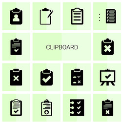 clipboard icons vector