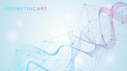 digital abstract connection dots and lines vector image