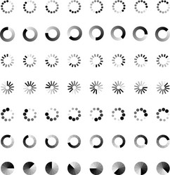 progress bar loading icon load download process vector image