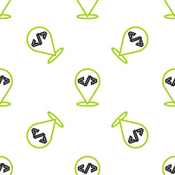 line web design and front end development icon vector image