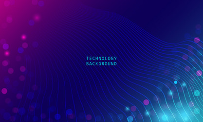abstract technology particles mesh background vector image