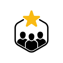 client loyalty or customer satisfaction icon vector