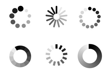 progress bar loading icon load download process vector image