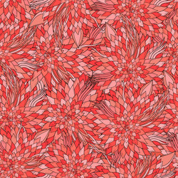 seamless floral background with abstract patterns vector image