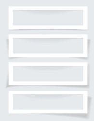 set of frames with different shadows vector image